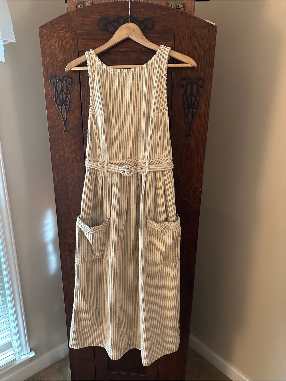 NWT Free People The Other Side Corduroy Midi Dress with Button-Back Size 4 - Picture 2 of 13